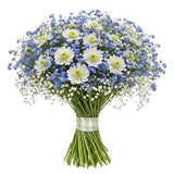 Heavenly Blue Blooming Whisper Bouquet - Flowers Box London