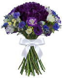 Hydrangea in Blue and White Bouquet - Flowers Box London