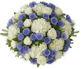 Hydrangea with Cornflowers and Roses Bouquet - Flowers Box London