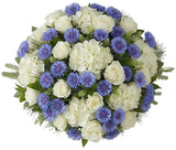 Hydrangea with Cornflowers and Roses Bouquet - Flowers Box London