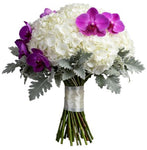 Hydrangea with Vanda Orchids Blooms Bouquet