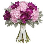 Hydrangea with Vanda Orchids Blooms Bouquet