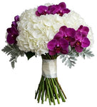 Hydrangea with Vanda Orchids Blooms Bouquet