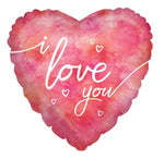 I Love You Pink Helium Balloon