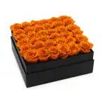 Infinity Luxury Roses Square Box - Rose Head Ø 3,5 cm - Flowers Box London