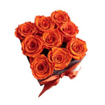 Infinity Luxury Roses Square Box - Rose Head Ø 3,5 cm - Flowers Box London