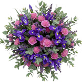 Iris and Scobiosa with Lavender Bouquet - Flowers Box London