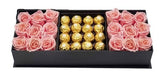 Just For You Roses and Chocolate Box - Flowers Box London