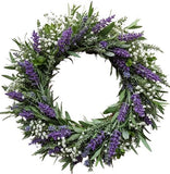 Lavender and Gypsophila and Greenery Door Wreath