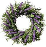 Lavender and Gypsophila and Greenery Door Wreath