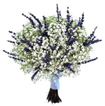 Lavender and Gypsophila Bridal Bouquet - Flowers Box London