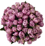 Lavender Double Tulips Bouquet - Flowers Box London
