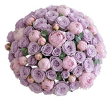 Lavender Roses with Peonies Refined Luxury Bouquet - Flowers Box London