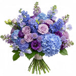 Lavender Sweet Pea with Blue Accent Bouquet