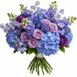 Lavender Sweet Pea with Blue Accent Bouquet