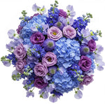 Lavender Sweet Pea with Blue Accent Bouquet