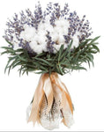 Lavender with Cotton and Greenery Bouquet