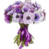 Light Purple Anemone Bouquet - Flowers Box London