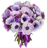 Light Purple Anemone Bouquet - Flowers Box London