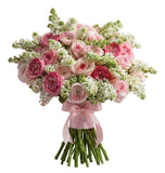 Lilac Bouquet with Ranunculus and Garden Roses - Flowers Box London