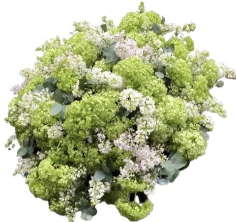 Lilac with Viburnum Bouquet - Flowers Box London