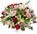 Lily and Blushed Roses Bouquet