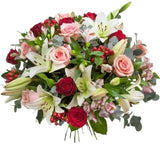 Lily and Blushed Roses Bouquet