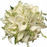 Lily of the Valley with Calla Lily Bouquet - Flowers Box London