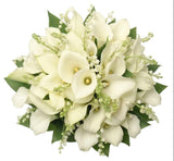 Lily of the Valley with Calla Lily Bouquet - Flowers Box London