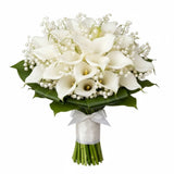 Lily of the Valley with Calla Lily Bouquet - Flowers Box London