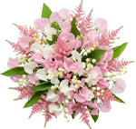 Lily of Valley with Sweet Pea and Astilbe Bouquet