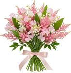 Lily of Valley with Sweet Pea and Astilbe Bouquet