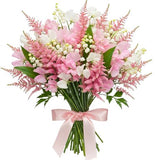Lily of Valley with Sweet Pea and Astilbe Bouquet