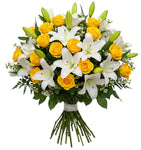 Lily & Yellow Roses Luxury Bouquet