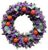 Limonium and Physalis Door Wreath