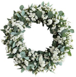 Limonium with Eucalyptus Door Wreath