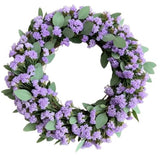 Limonium with Eucalyptus Door Wreath