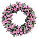 Limonium with Eucalyptus Door Wreath
