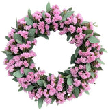Limonium with Eucalyptus Door Wreath