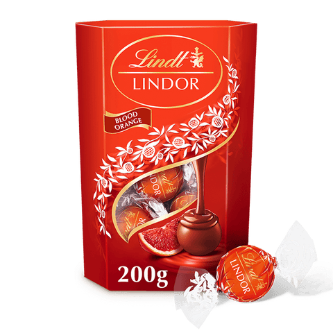 Lindt Lindor Milk Bold Orange Chocolate Truffles - Flowers Box London