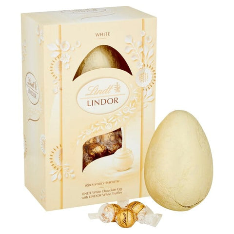Lindt Lindor White Chocolate Egg With Truffles Large