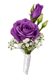Lisianthus with Gypsophila Buttonhole - Flowers Box London