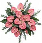 Luxury Anthurium with Eucalyptus Bouquet - Flowers Box London