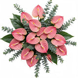 Luxury Anthurium with Eucalyptus Bouquet