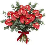 Luxury Anthurium with Eucalyptus Bouquet