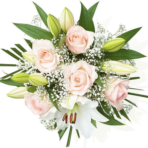 Luxury Bouquet and Lily & Pink Roses