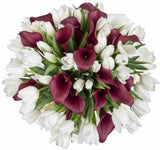 Luxury Bouquet of Calla Lily and Tulips - Flowers Box London