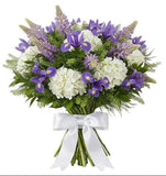 Luxury Bouquet of Hydrangea with Iris and Lupinus - Flowers Box London