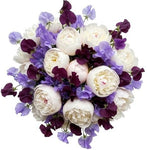 Luxury Bouquet of Peonies and Sweet Pea - Flowers Box London