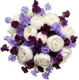 Luxury Bouquet of Peonies and Sweet Pea - Flowers Box London